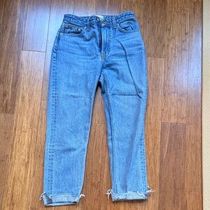Reformation Blue Cropped Jeans